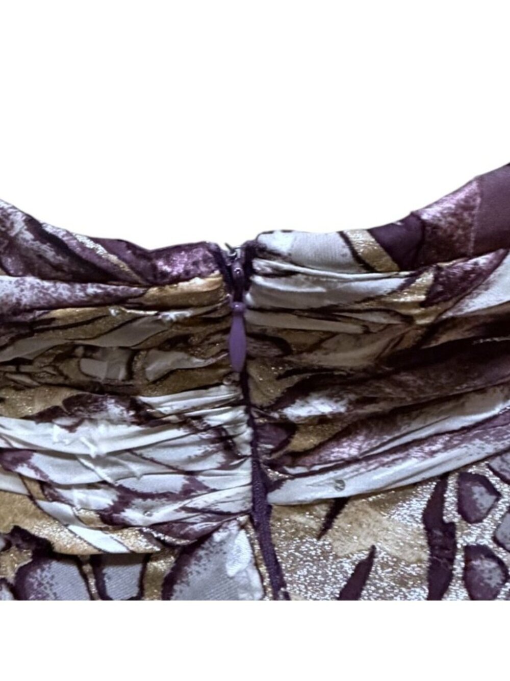 Y2K Nina Austin Silk Blend Dress XS Halter Backless Beaded Butterfly Fairy HOCO - Picture 9 of 13